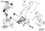 Bosch 3 600 HA6 076 Rotak 32-12 Lawnmower 230 V / GB Spare Parts Rotak32-12